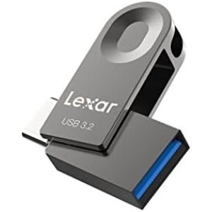 Lexar E32C 128GB Type-C USB Flash Drive 1PK, USB-A&USB-C 3.2 Gen 1 Dual Drive