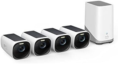 eufy Security eufyCam S330 (eufyCam 3) 4-Cam Kit, Security Camera Outdoor