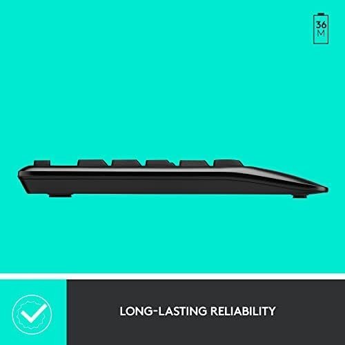 Logitech MK345 Wireless Combo Full-Sized Keyboard with Palm Rest and Comfortable - Image 5