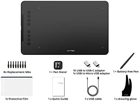 XPPen Deco 01 V2 Graphics Tablet 10x6.25 Inch Drawing Tablet 8192 Levels - Image 9