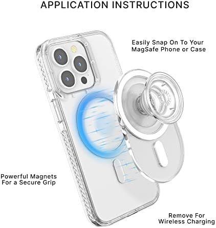 PopSockets Phone Grip Compatible with MagSafe®, Phone Holder, Wireless Charging - Image 2