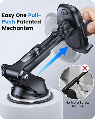OQTIQ 3-in-1 Suction Cup Phone Holder for Windshield/Dashboard/Air Vent - Image 3