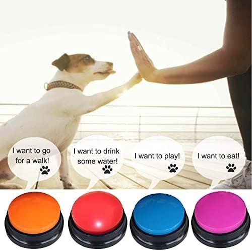 Artist Unknown 4 Color Voice Recording Button, Dog Buttons for Communication Pet - Image 3