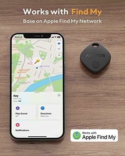ATUVOS Key Finder, Bluetooth Tracker Works with Apple Find My (iOS only), IP67 - Image 2