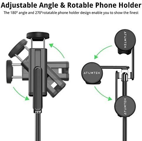 ATUMTEK Selfie Stick Tripod, Extendable 3 in 1 Aluminum Selfie Stick - Image 3
