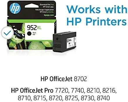 HP 952XL Black High-yield Ink Cartridge | Works with HP OfficeJet 8702, HP - Image 2