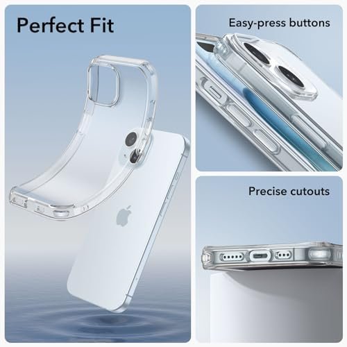ESR Clear Case for iPhone 15 Case, Shockproof Thin Cover, Yellowing-Resistant - Image 6