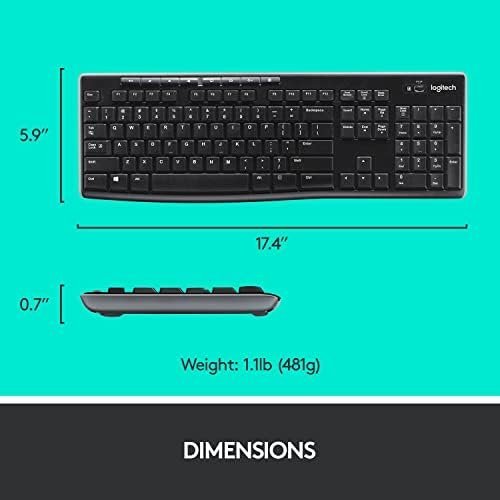 Logitech MK270 Wireless Keyboard And Mouse Combo For Windows, 2.4 GHz Wireless - Image 7