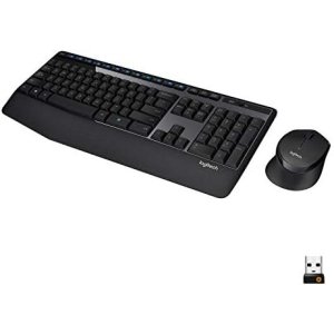 Logitech MK345 Wireless Combo Full-Sized Keyboard with Palm Rest and Comfortable