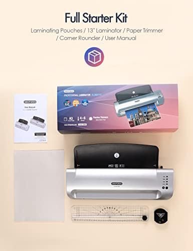 Laminator Machine, SINOPUREN 13-inch Thermal Laminator, with Paper Trimmer - Image 7