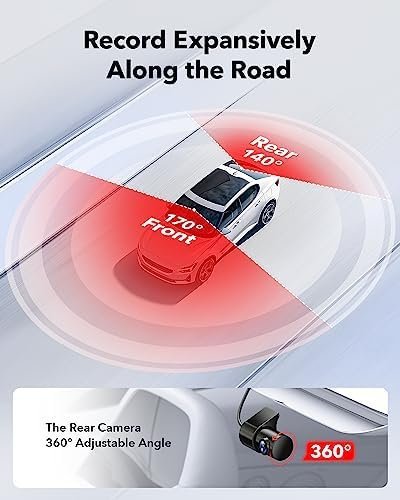 REDTIGER Dash Cam Front Rear, 4K/2.5K Full HD Dash Camera for Cars, Free 32GB - Image 3