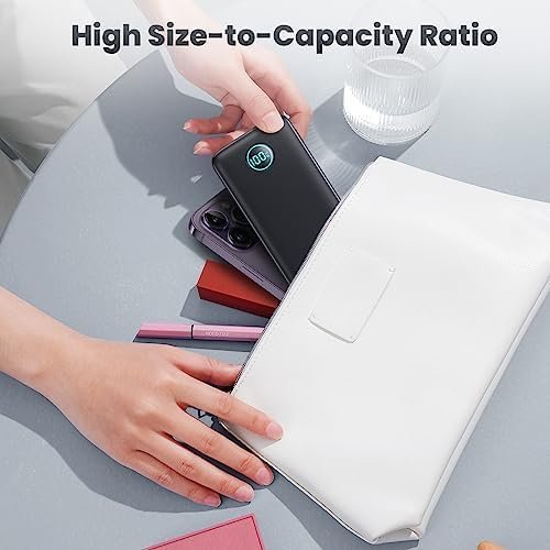 Portable Charger 10800mah,Slim 22.5W LCD Display Power Bank, Dual QC 4.0 PD Fast - Image 5