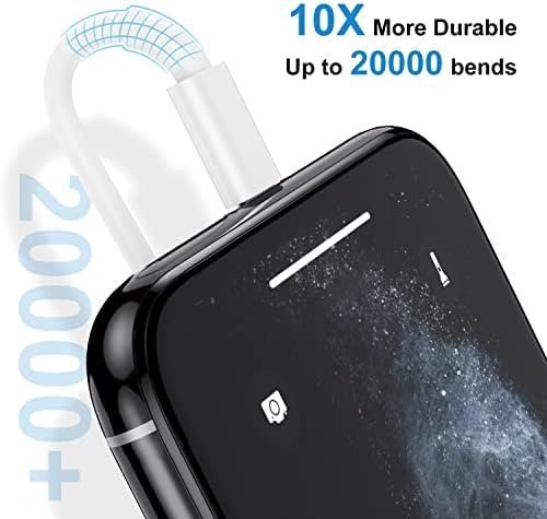 QZIIW Apple MFI Certified iPhone Charger Cable 6 Ft, 2Pack Extra Long USB - Image 4