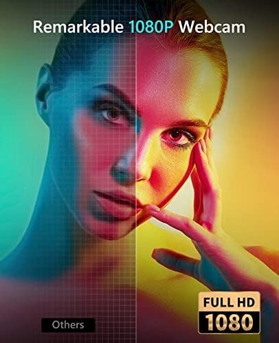 NBPOWER 1080P 60FPS Streaming Camera Webcam with Microphone and Fill RGB - Image 3