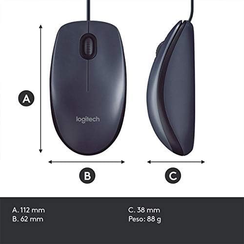 Logitech M100 Corded Mouse – Wired USB Mouse for Computers and Laptops - Image 7
