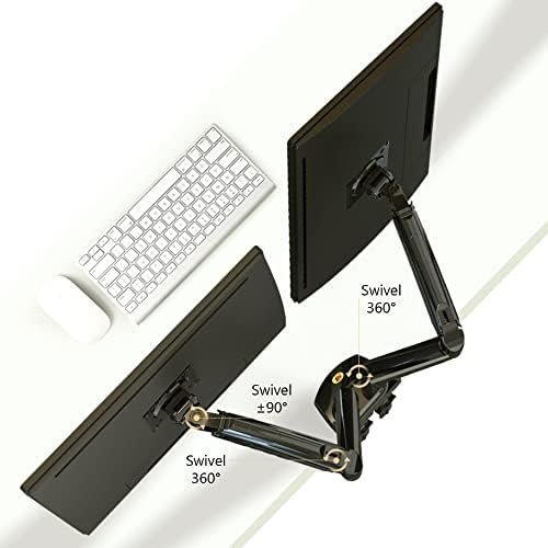 NB North Bayou Dual Monitor Desk Mount Stand Full Motion Swivel Computer Monitor - Image 4