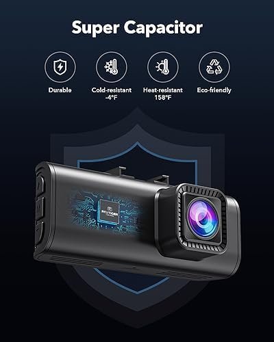 REDTIGER Dash Cam Front Rear, 4K/2.5K Full HD Dash Camera for Cars, Free 32GB - Image 9