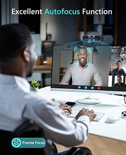 NBPOWER 1080P 60FPS Streaming Camera Webcam with Microphone and Fill RGB - Image 5