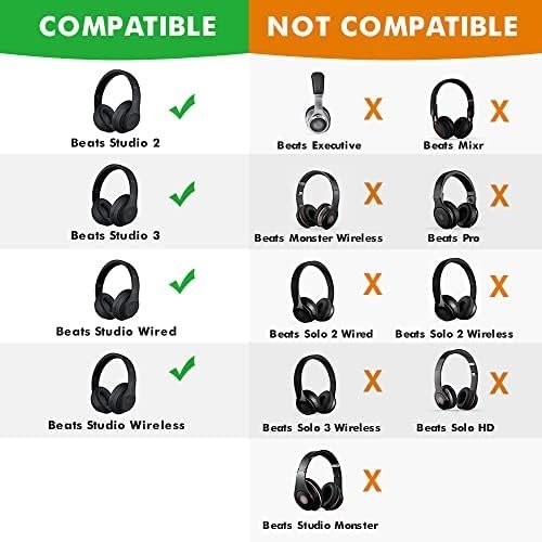 HiFan Replacement Ear Pads for Beats Studio 2.0 & 3.0 Wired/Wireless - Image 2
