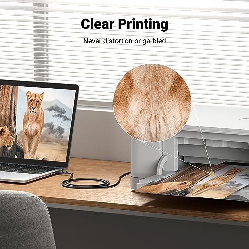 UGREEN USB Printer Cable - USB A to B Cable, 2.0 USB B Cable High-Speed Printer - Image 4