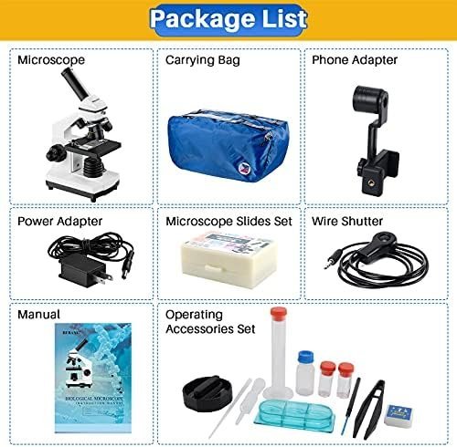 Microscope for Adults Kids, 100X-2000X BEBANG Compound Microscope - Image 6