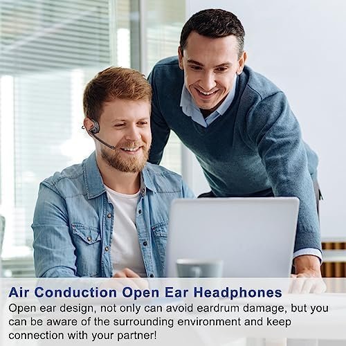 BANIGIPA Bluetooth Headset with Removable Microphone, Noise Cancelling Wireless - Image 2