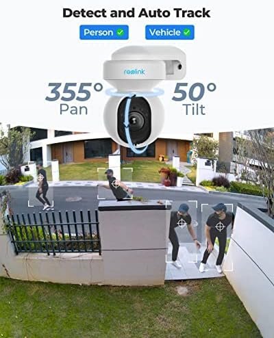 REOLINK E1 Outdoor Plug-in WiFi Security Camera, 5MP HD PTZ Camera for Home - Image 2