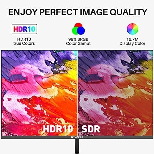 SANSUI Computer Monitors 27 inch 100Hz IPS USB Type-C FHD 1080P HDR10 Built-in - Image 4