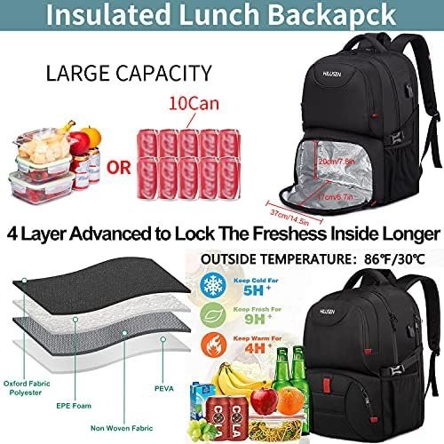 Extra Large Backpack for Men 50L, Insulated Cooler Lunch Box Backpack, 17inch - Image 2