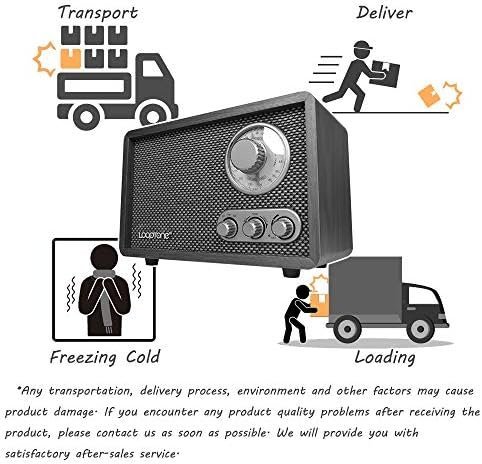LoopTone FM AM Radio Retro Wood Radio with Bluetooth Play Mp3 - Image 8