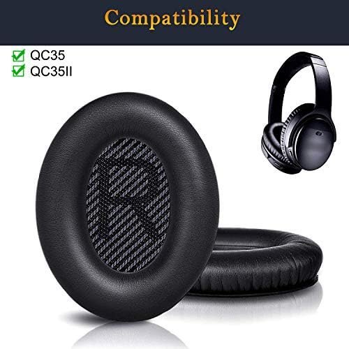 SoloWIT Replacement Earpads Cushions for Bose QuietComfort 35 (QC35) & Quiet - Image 2