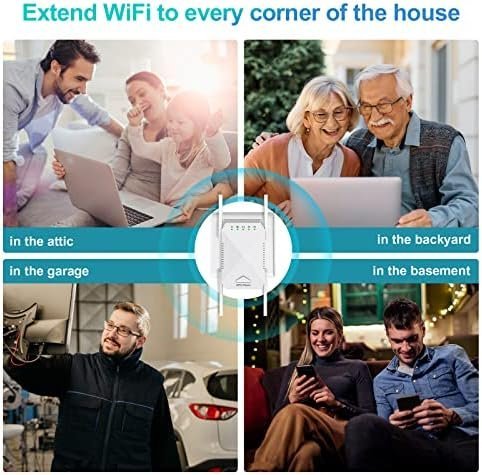 WiFi Extender, 2023 Fastest WiFi Booster 1200Mbps Dual Band (5GHz/2.4GHz) WiFi - Image 7