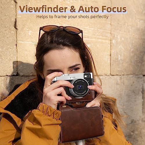 Upgraded 4K Digital Camera with Leather Case, 48MP Vlogging Cameras - Image 2