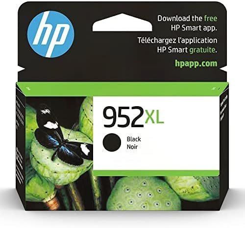 HP 952XL Black High-yield Ink Cartridge | Works with HP OfficeJet 8702, HP