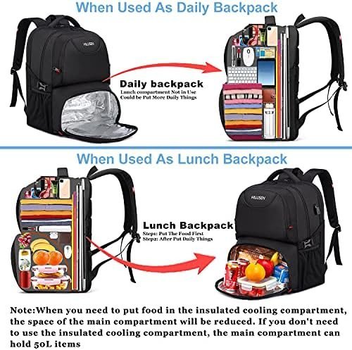 Extra Large Backpack for Men 50L, Insulated Cooler Lunch Box Backpack, 17inch - Image 4