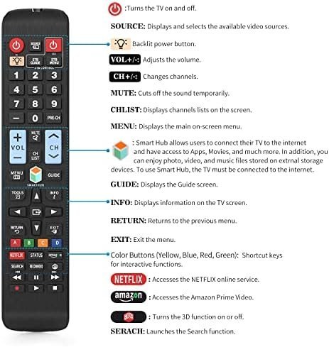 Universal Remote Control for All Samsung TV Remote LCD LED QLED SUHD UHD HDTV - Image 6