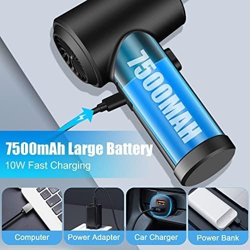 Compresed Air Duster, 65000RPM Electric Cordless Air Duster Keyboard Cleaner - Image 6