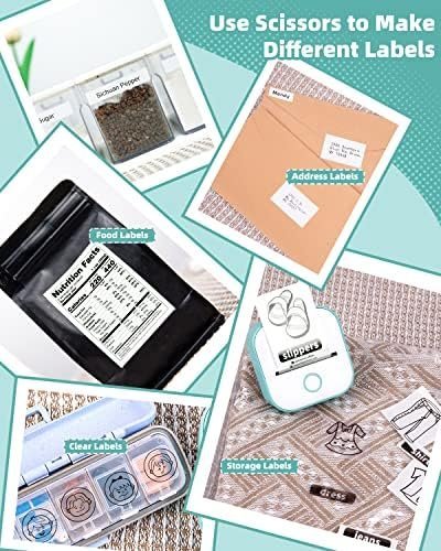 Memoking Label Makers - T02 Mini Portable Small Printer with 3 Rolls Paper - Image 7