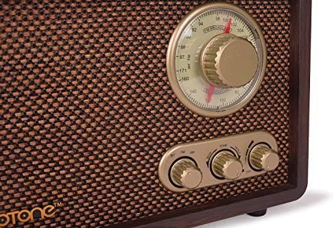 LoopTone FM AM Radio Retro Wood Radio with Bluetooth Play Mp3 - Image 6