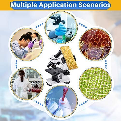Microscope for Adults Kids, 100X-2000X BEBANG Compound Microscope - Image 5